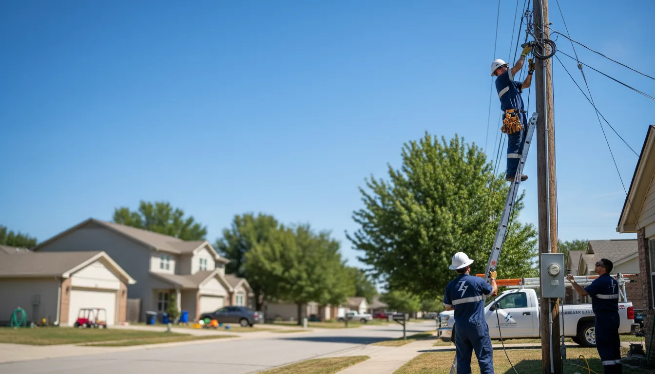 Residential electrician providing installation services in Chestnut Mound, TN
